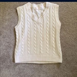 Never worn cropped sweater vest